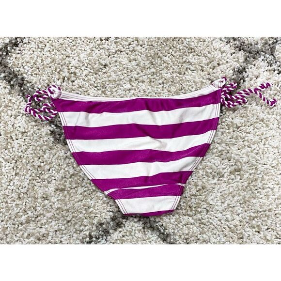 Aerie Magenta Stripe String Bikini Swimwear Bottom Size Small - Picture 3 of 5